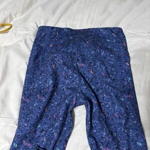 Reebok Women's Blue Patterned Leggings